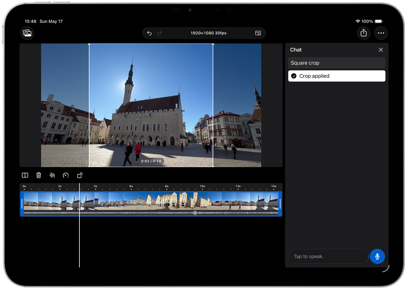 WhisperCut on iPadOS